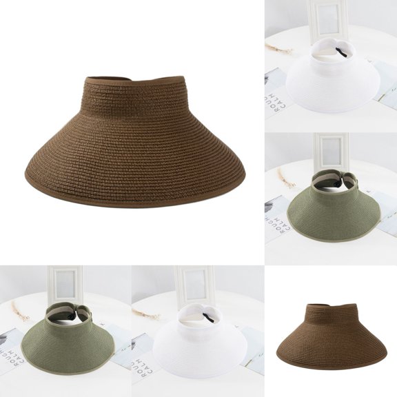 Hot Sales Under $5 Green Unisex Sun Hat GIJNRIUIUA Hat Fashion Hat Wide Sun Drafting Conciseness Rollable Women's Hat Baseball Caps Cowboy Hat