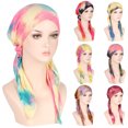 thumbnail image 1 of Hot Sales Under $5 Multicolor Headwrap for Chemo Hair GIJNRIUIUA Womens Casual Printed Head Hat Cap Headwear Muslim Turban Cap Headwear Beanie Hats, 1 of 6