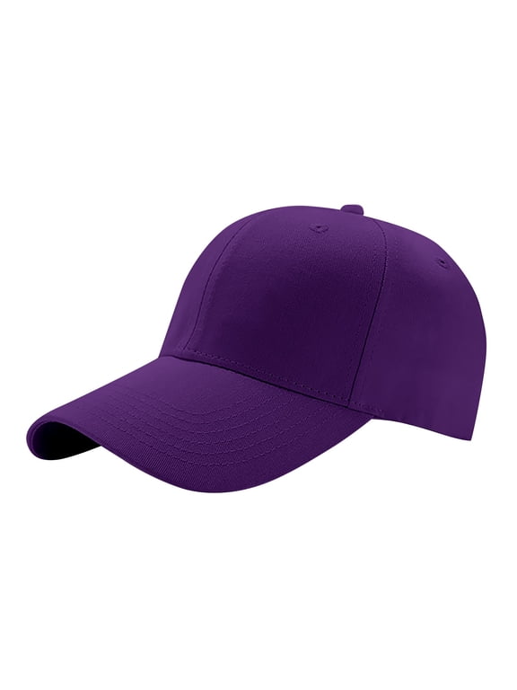 Hot Sales Under $5 Purple Baseball Caps GIJNRIUIUA Baseball Casual Outdoors 1Pc Color Solid Women's Cap Sports Men's Hat and Baseball Caps Cowboy Hat