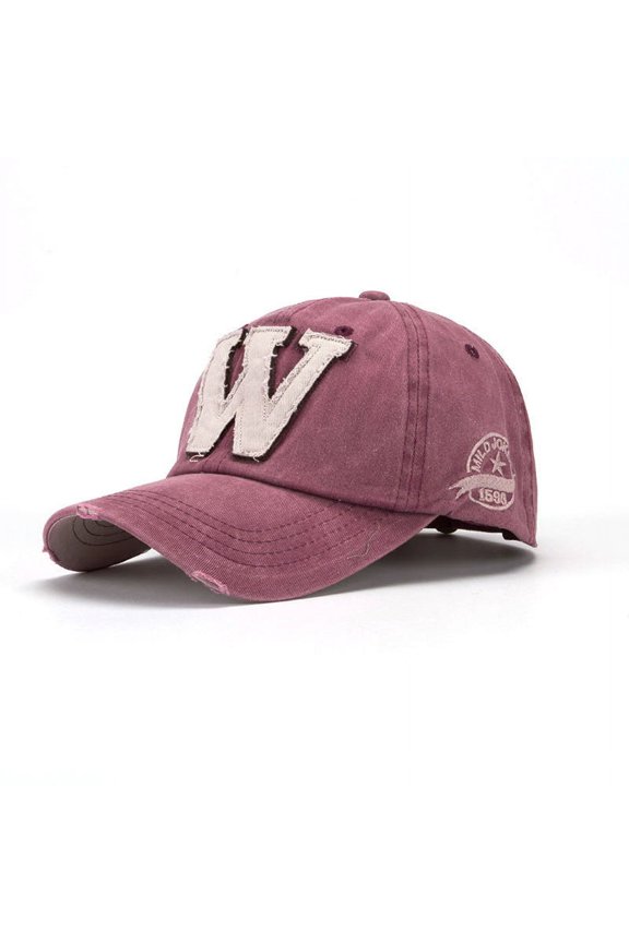 Hot Sales Under $5 Red Womens Hats Baseball Caps GIJNRIUIUA Snapback Hats Unisex Summer Letter W Baseball Caps Hats Rd Baseball Hat