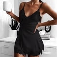 thumbnail image 1 of Hot Sales Under $6 CNJKEHIUV Ladies Stretch Satin Nightdress Home Pajamas for Women XXL, 1 of 9