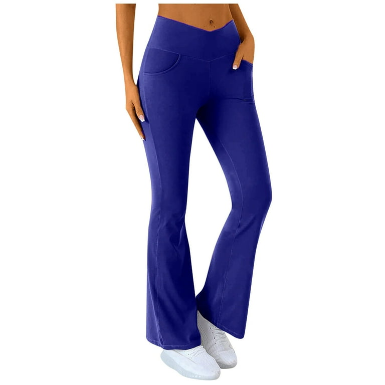 Hot Sales WEANT Womens Sweatpants Women s Loose Fitting Wide Leg Casual Sports Yoga Pants Royal Blue M Walmart