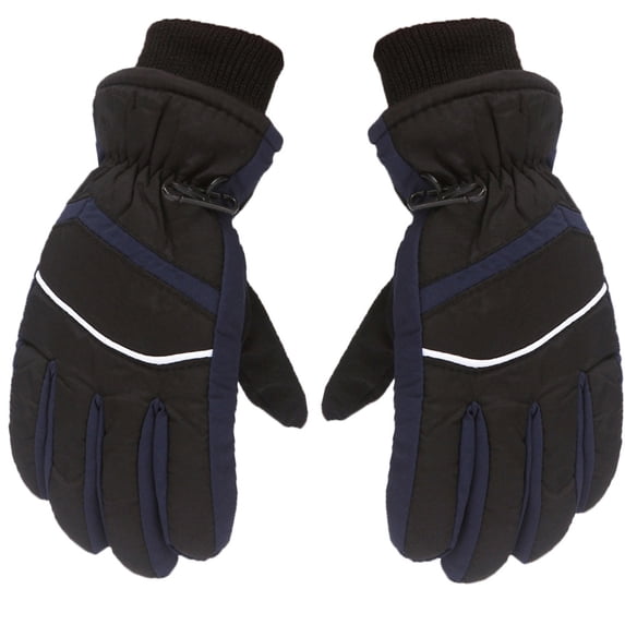 Hot Sales Warm Ski Gloves GIJNRIUIUA Under $6 Winter Outdoor Kids Boys Girls Snow Skating Snowboarding Windproof Warm Ski Gloves Black Gloves & Mittens
