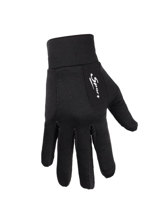 Hot Sales Warm Thin Non-slip Glove GIJNRIUIUA Under $4 Unisex Outdoor Sports Riding Gloves Tight Non-Slip Absorption Wear Mitten Black Gloves & Mittens