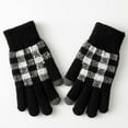thumbnail image 1 of Hot Sales Winter Gloves for Women GIJNRIUIUA Under $3 Women Winter Screen Gloves Warm Knit Gloves Elastic Cuff Winter Men Texting Gloves Black Gloves & Mittens, 1 of 4