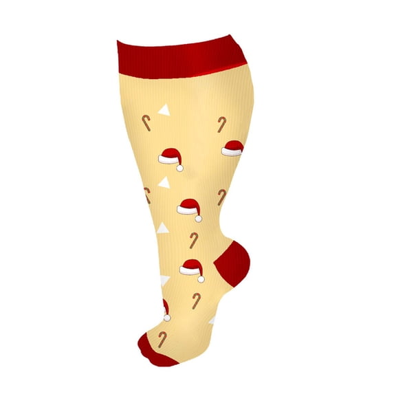 Hot Sales Winter Knit Socks for Women Under $2 GIJNRIUIUA Yellow Knee-High Socks Plus Size Socks Wide Calf for Women & Men Large Size Knee High Support Stockings for … Leg Warmers