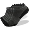 thumbnail image 1 of Hot Sales Women Athletic Cotton Sock Under $8 GIJNRIUIUA Dark Gray Ankle Socks Men and Women Athletic Running Socks 6 Pairs Breathable Low Cut Sports Socks with Cushioning Ankle Socks No Show Socks, 1 of 4