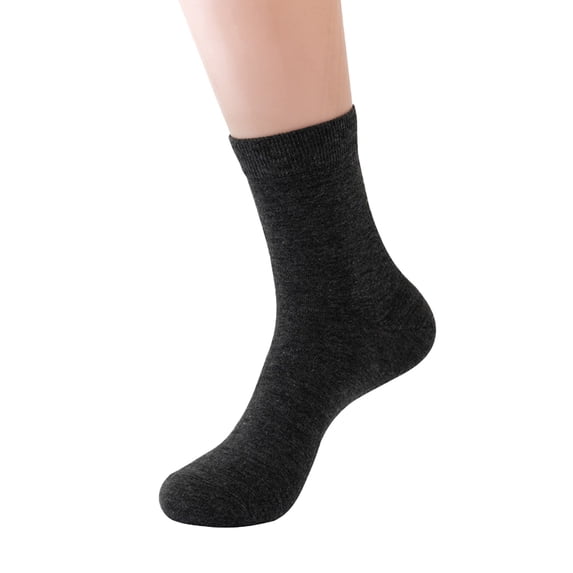 Hot Sales Women Casual Crew Socks Under $2 GIJNRIUIUA Grey Crew Socks Winter Winter Solid Color Brushed Thick Plush Warm Socks Home Socks Ski Socks Moon Socks Running Socks