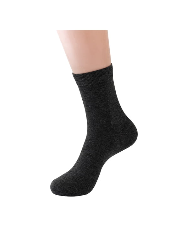 Hot Sales Women Casual Crew Socks Under $2 GIJNRIUIUA Grey Crew Socks Winter Winter Solid Color Brushed Thick Plush Warm Socks Home Socks Ski Socks Moon Socks Running Socks