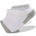 thumbnail image 1 of Hot Sales Women’s Ankle Socks Under $8 GIJNRIUIUA White Ankle Socks Men and Women Athletic Running Socks 6 Pairs Breathable Low Cut Sports Socks with Cushioning Ankle Socks No Show Socks, 1 of 4