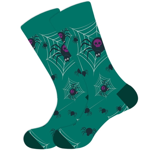 Hot Sales Womens Crew Socks Under $2 GIJNRIUIUA Multicolor Crew Socks Fun Halloween Socks for Women Funny Halloween Gifts for Female Novelty Cotton Sock Athletic Socks