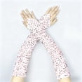 thumbnail image 1 of Hot Sales Womens Long Gloves GIJNRIUIUA Under $4 Sparkly Sequin Gloves Long Velvet Length Arm Sleeves Wedding Prom Gloves for Women Pink Gloves & Mittens, 1 of 3