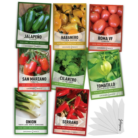 Hot Salsa Seed Assortment | 8 Variety Pack