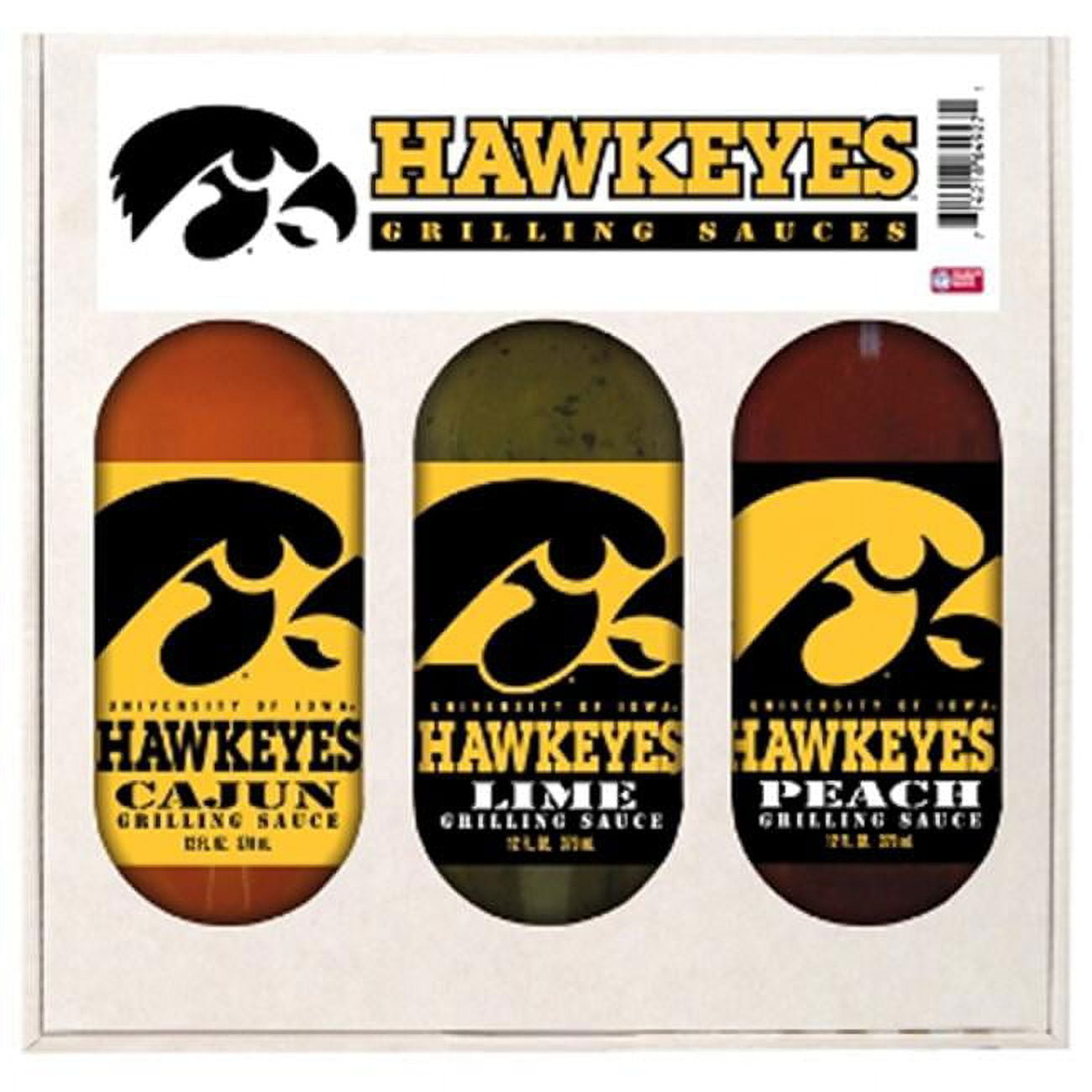 Hot Sauce Harrys 5727 IOWA Hawkeyes Mini Grilling Set 5oz