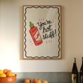 thumbnail image 1 of Hot Sauce Print, Kitchen Chilli Wall Art Print, Trendy You'Re Hot Poster, Retro Aesthetic Kitchen Decor, Chilli Pepper Art, Wall Art, Modern Wall Decor, 8x12 UNFRAMED, 1 of 2
