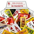 thumbnail image 1 of Hot Sauce Variety Pack of 96 Condiment Packets. 8 Each of 12 Flavors Care Package Gift Basket by Rebel Smuggling Galactic Emporium, 1 of 1