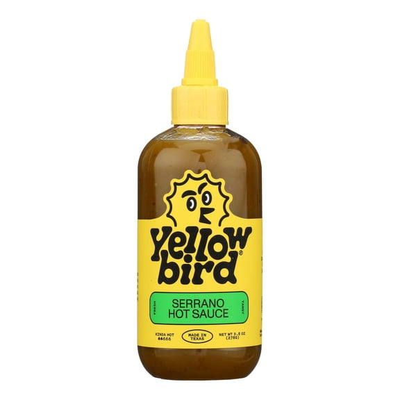 Hot Sauces - Vegan Serrano Condiment Sauce for Flavor Enhancement - 9.8 OZ, case of 6