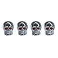 Hot Sell Red Eyes Skull Tyre Tire Air Valve Stem Dust Caps For Car Bike