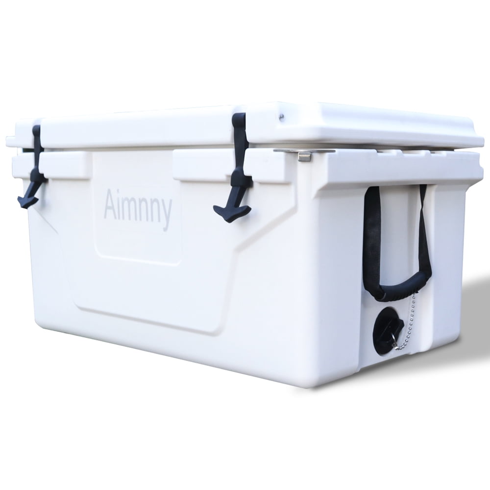 Hot Selling 65QT Outdoor Cooler Fish Ice Chest Box, Popular Camping Cooler  Box, Portable Large Ice Chest Outdoor Camping Picnic Fishing Cooler Box,  Suitcase for Camping, White 