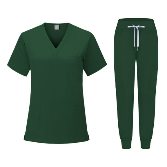 Hot - Selling Breathable V - Neck Scrubs - Lightweight Short - Sleeved Work Uniforms for Women. Split - Style Sets