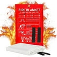 thumbnail image 1 of Hot Selling Emergency Fire Blanket Fire Suppression Blanket for Kitchen, 40”* 40” Fire Blanket for Home, Fireproof Blanket, Fiberglass Fire Blanket, Fire Extinguishing Blanket, 1 of 9