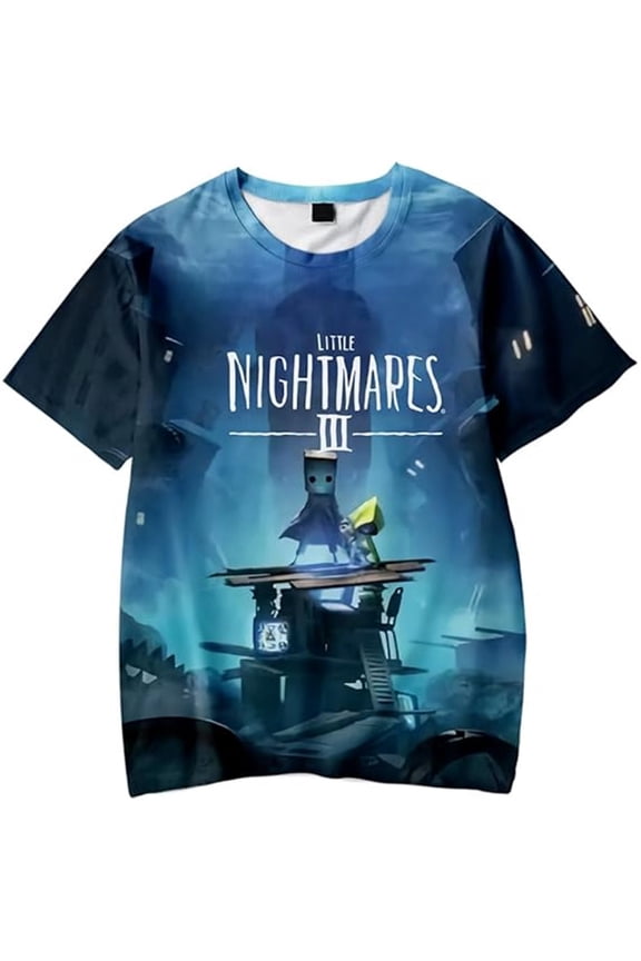 Hot Selling Game "Little Nightmares 3" Merch T-shirt Unisex Fashion 3D Short-sleeved Top