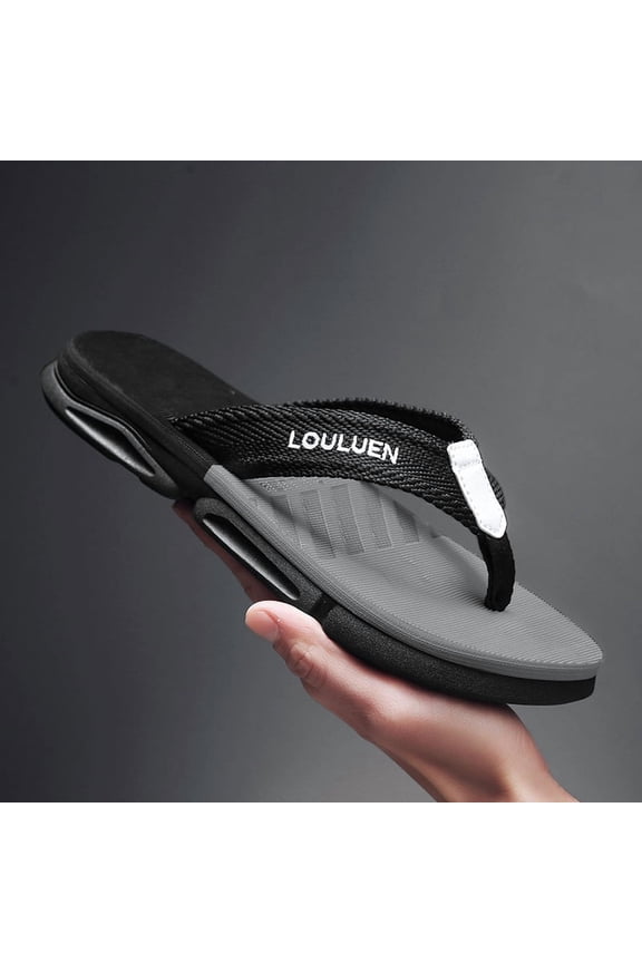 Hot Selling New Model Lulu'An Summer Thick Sole Flip Flops Sandals Men'S Slippers Outdoor Non-Slip Fashion New Beach Shoes Slippers