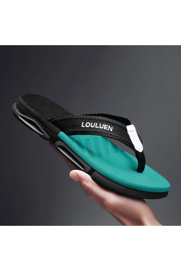 Hot Selling New Model Lulu'An Summer Thick Sole Flip Flops Sandals Men'S Slippers Outdoor Non-Slip Fashion New Beach Shoes Slippers