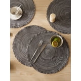 Hot Selling Round Placemats Set of 4, Cotton Woven Placemat Heat ...