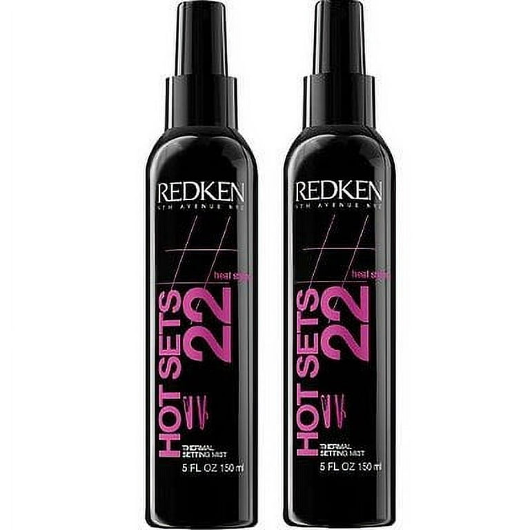 Hot Sets 22 Thermal Setting Mist Hairspray 5 Oz (Pack Of 2) 