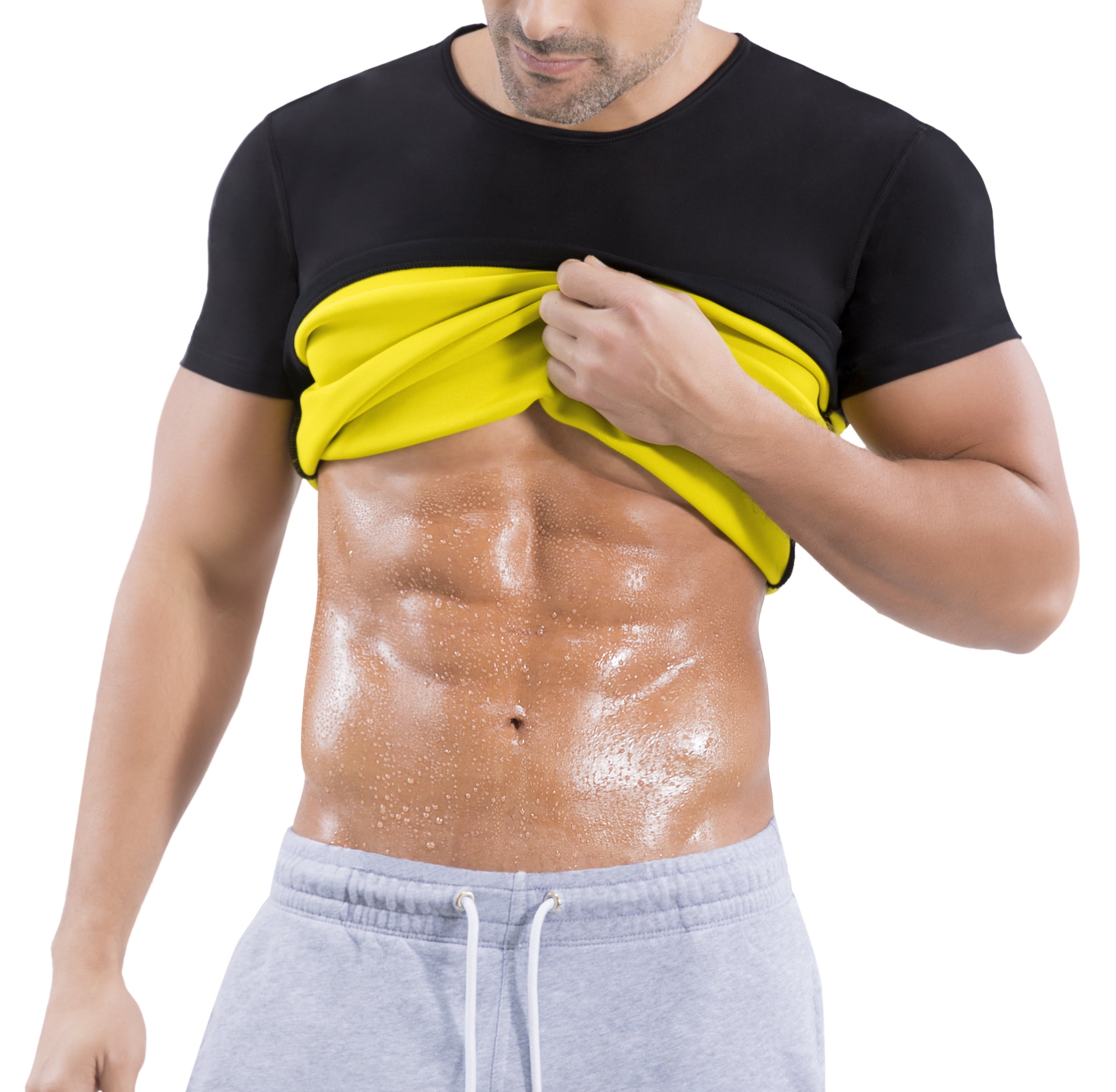 Hot Shapers Cami Hot Thermal Shirt for Men - Compression and Calorie Burn  Fabric Technology Activewear 
