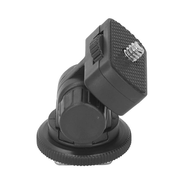 Hot Shoe Adapter with 1/4in Screw Hole 180 Degree Tilt Non Slip for SLR ...