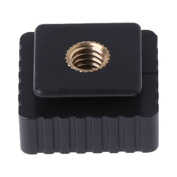 Hot Shoe Mount Adapter To 1/4" Screw for Head Thread For Studio Light Stand