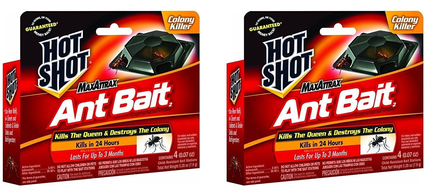 Hot Shot 2040W MaxAttrax Ant Bait, 4 Count, Case Pack of 2 