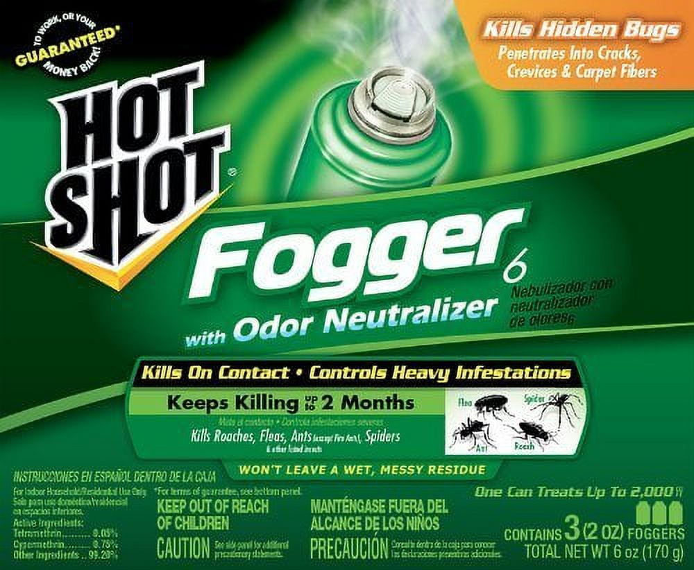 Hot Shot 96180 2 Oz Indoor Foggers With Odor Neutralizer 3 Count