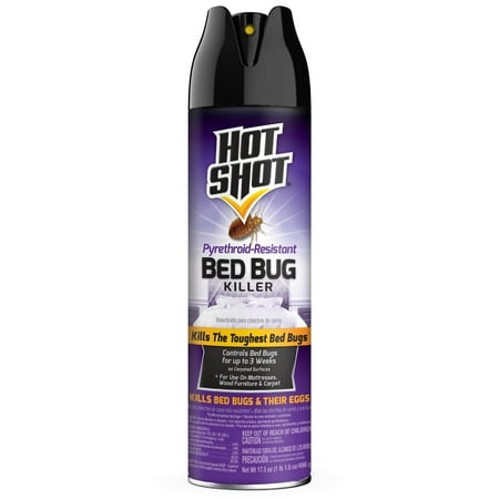 Hot Shot Bed Bug Killer, Aerosol Spray, 17.5-Ounce