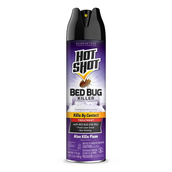 Hot Shot Indoor Pyrethroid-Resistant Bed Bug Killer, 17.5 Ounces