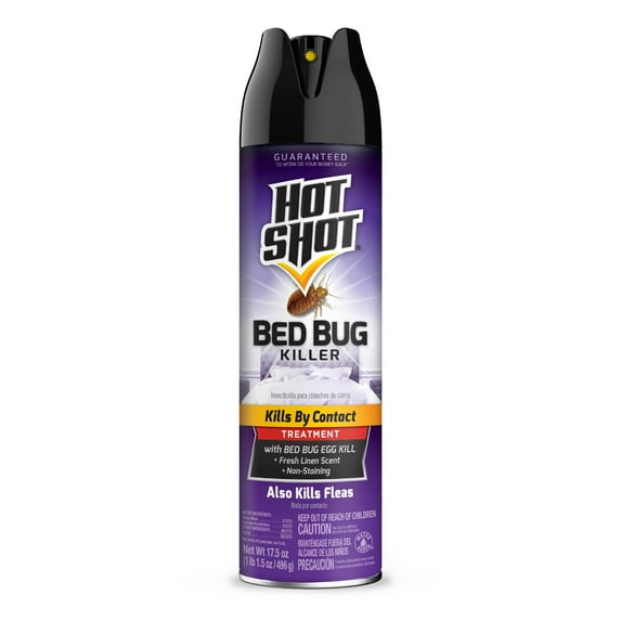 Hot Shot Indoor Pyrethroid-Resistant Bed Bug Killer, 17.5 Ounces