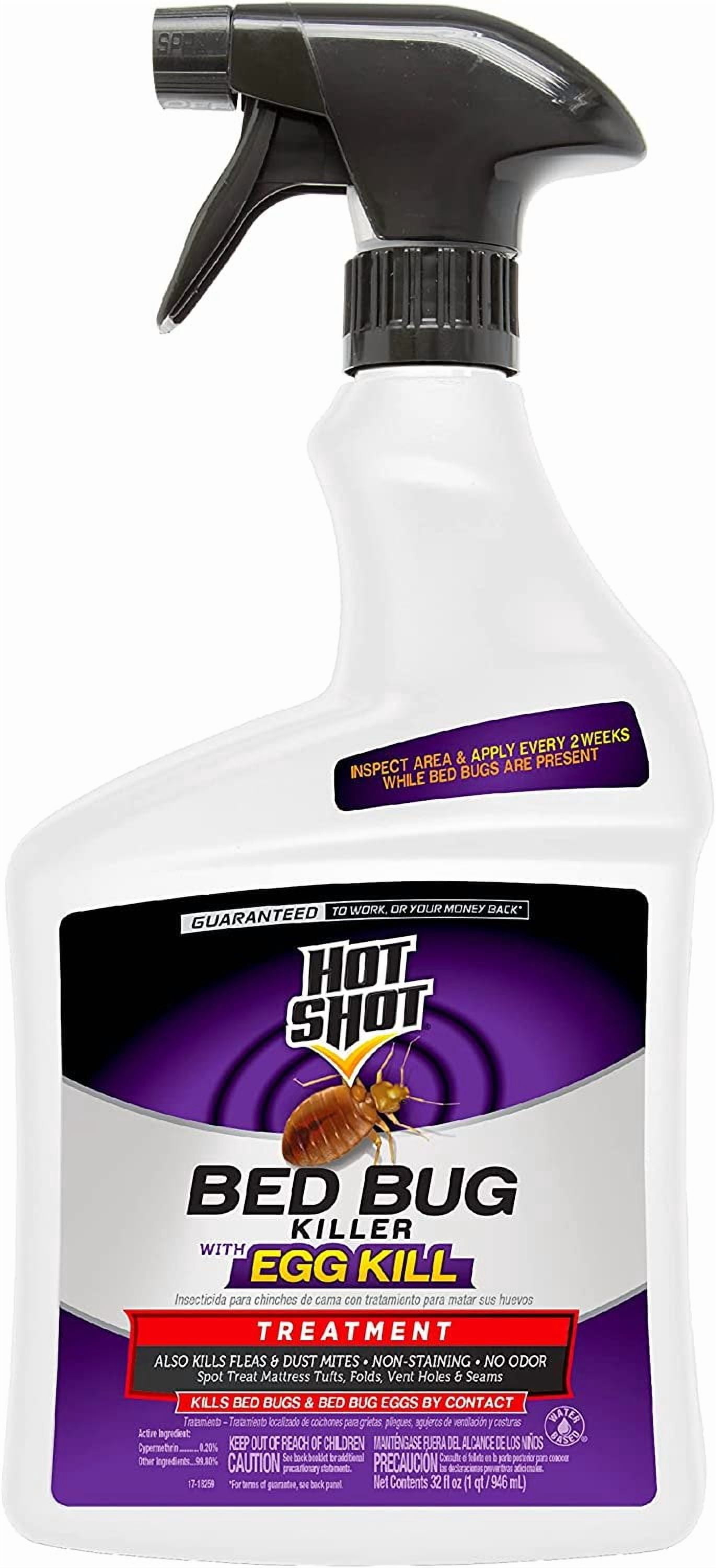 Hot Shot Inside Bed Bug Killer Spray, Odorless, Kills Bugs & Eggs ...