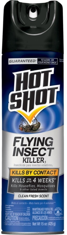 Hot Shot Flying Insect Killer Spray 15 oz (Pack of 4)