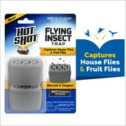 Hot Shot Flying Insect Trap, Attracts and Captures House and Fruit Flies, 2 Count