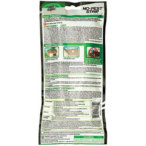HG-5580 No Pest Strip Unscented Hanging Vapor Insect Repellent; Kills Both Flying and Crawling Pests; Perfect Protection for Garages, Attics, Basements, Campers; (Pack of 4)