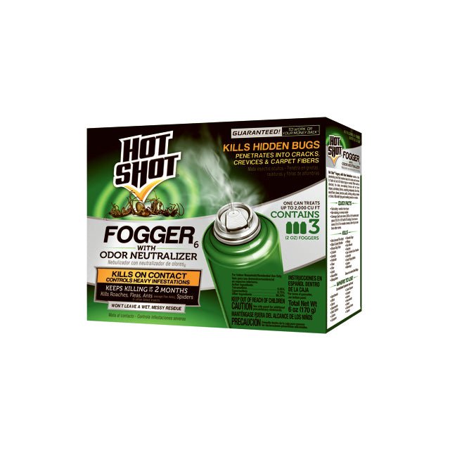 Hot Shot HG96180 Indoor Fogger with Odor Neutralizer, 2 Oz, 3Pack