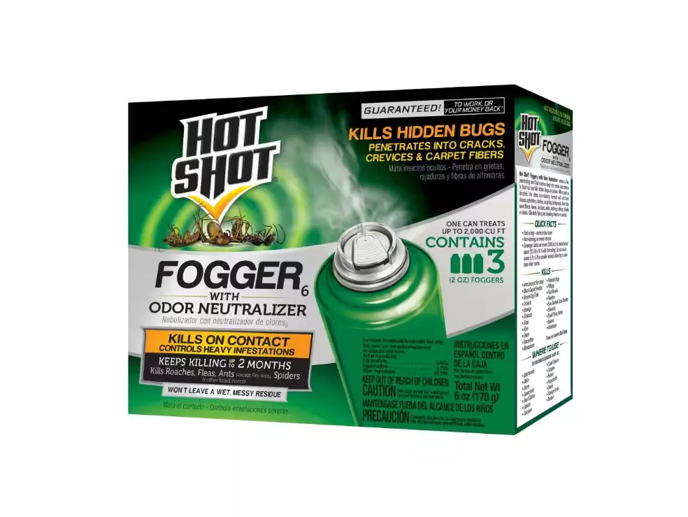 Hot Shot Insect Fogger Aerosol With Odor Neutralizer (3-Count) - Free Shipping