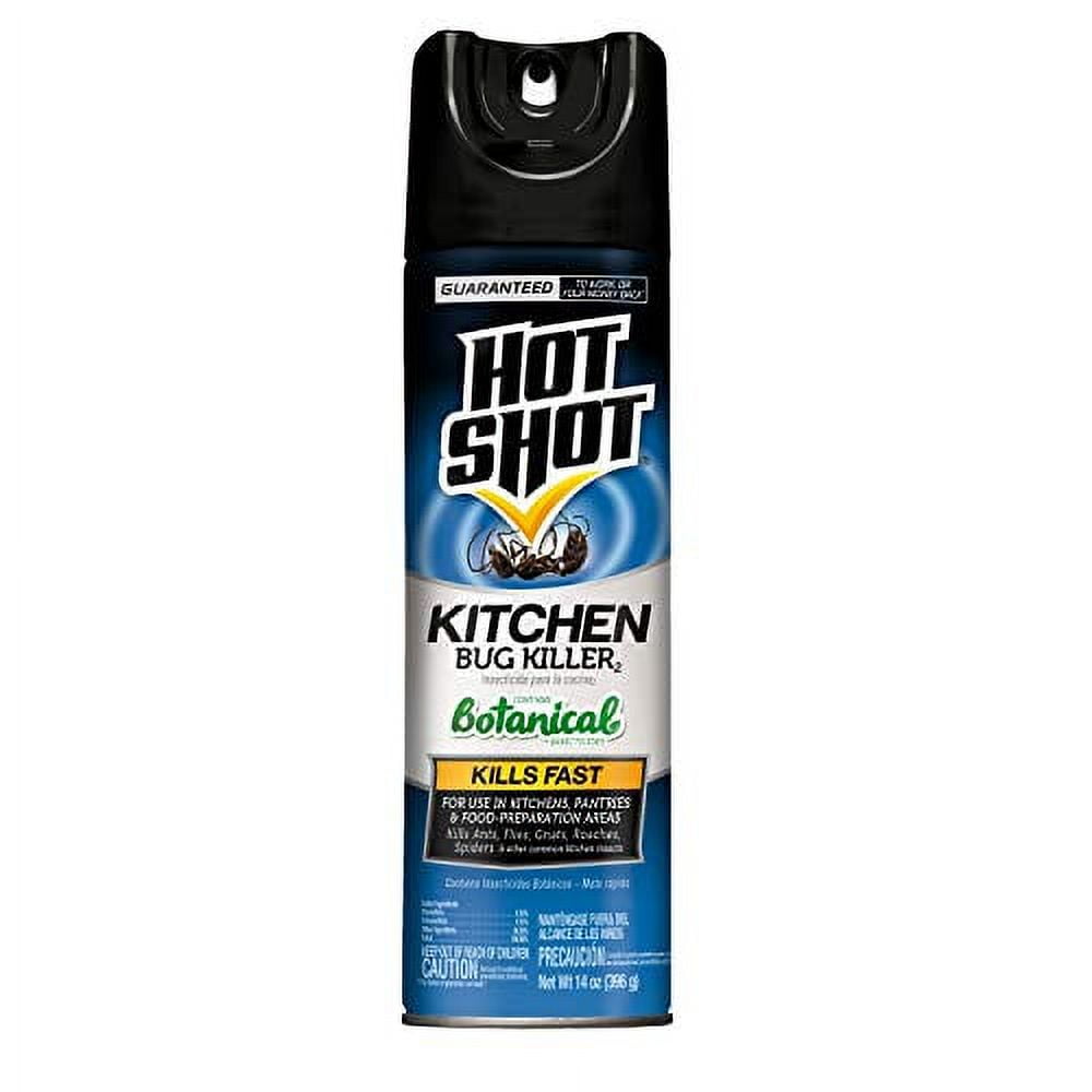 Hot Shot Kitchen Bug Killer Spray, Controls Ants, Flies, Roaches