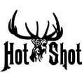 thumbnail image 1 of Hot Shot Letters With Deer Buck Image Animal Hunting Hunter picture Art Girl Ladies Sticker Vinyl Wall Decal 18 X 18 Inches, 1 of 1