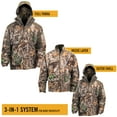 thumbnail image 1 of Hot Shot Mens 3in1 Insulated RealTree Edge Camo Hunting Parka, Waterproof, Removable Hood, Year Round Versatility, Large, 1 of 4