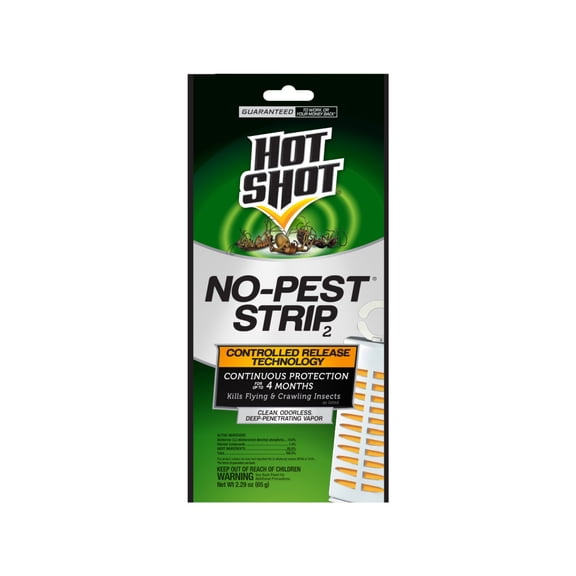 Hot Shot No Pest Strip Unscented Hanging Vapor Insect Repellent, up to 4 Months
