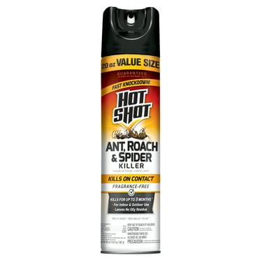 Hot Shot Ultra Ant, Roach & Spider Killer, Unscented Aerosol Formula, 20 Ounces