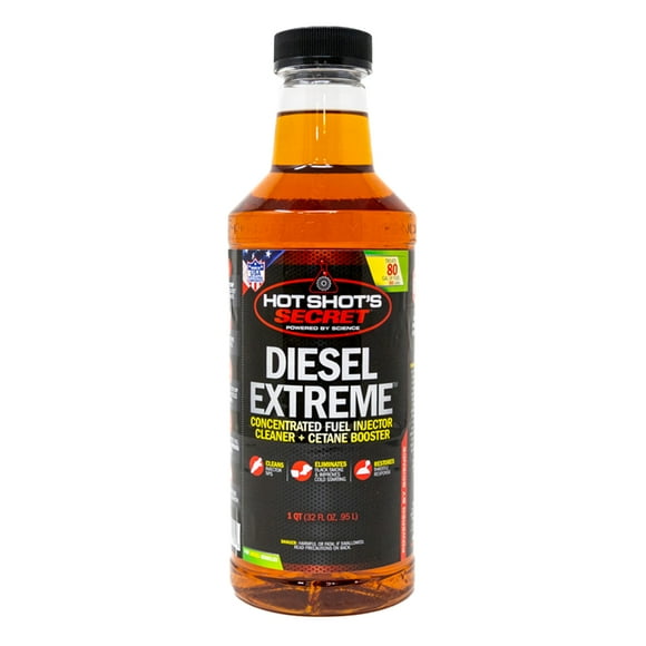 Hot Shot's Secret Diesel Extreme Fuel Additive, 32 oz for Diesel engines.